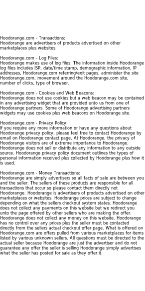 hoodorange privacy