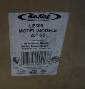 LE300 AIR KING Steel Facia Cfm Blower #2