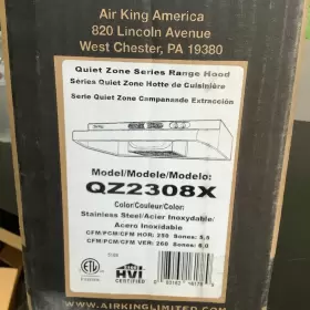 QZ2308X AIR KING Rangehood Steel