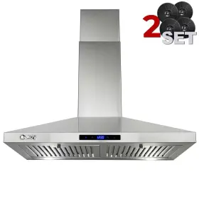 445040714785 AKDY Convertible Wall Mount Kitchen Hood Steel