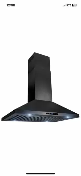 810764025221 AKDY Island Hood Cfm Led Touch Control Steel #2