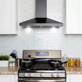 AK-RH0474 AKDY Convertible Kitchen Wall Mount Hood Carbon Pa #2
