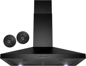AK-RH0474 AKDY Convertible Kitchen Wall Mount Hood Carbon Pa