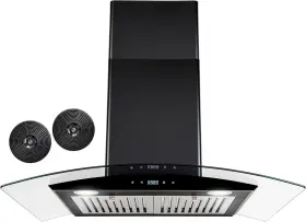 AK-RH0478 AKDY Cfm Convertible Wall Mount Hood Tempered Glass