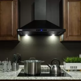 AKRH0325 AKDY Convertible Kitchen Wall Mount Hood Steel Wi #2