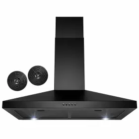 AZ63175DBK AKDY Convertible Kitchen Wall Mount Hood Carbon