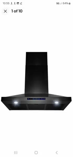 RH0017 AKDY Kitchen Hood Touch Panel Wall Mount Steel #2
