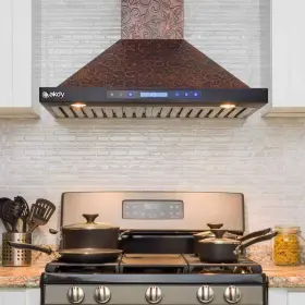 RH0398 AKDY Convertible Wall Mount Hood Lights Embossed Vine #2