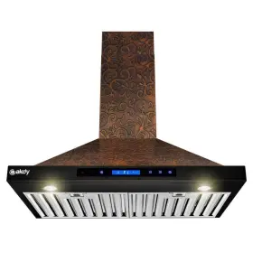 RH0398 AKDY Convertible Wall Mount Hood Lights Embossed Vine #3