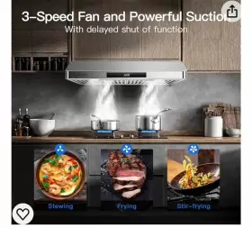 UL-704A-CF2-75 AMZCHEF Cabinet Hood #3