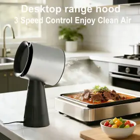 UL-AH003-GD AMZCHEF Desktop Hood Exhaust Fan Kitchen