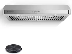 UL-LF0176A1-BU-F AMZCHEF Cabinet Hood Steel Kitchen Stove