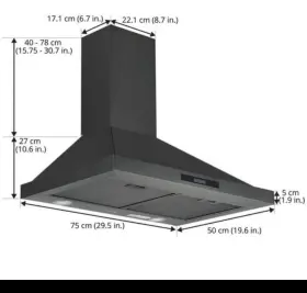 1574 ANCONA Cfm Convertible Wall Mount Hood #3