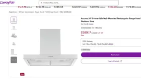 AN-1159 ANCONA Convertible Wall Mount Hood Steel #2