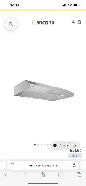 AN-1217 ANCONA Vent Hood Led