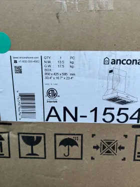 AN-1554 ANCONA Pro Pyramid Hood Light Steel