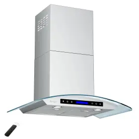 707995931264 AROAN Wall Mount Glass Hood Steel Kitchen Vent
