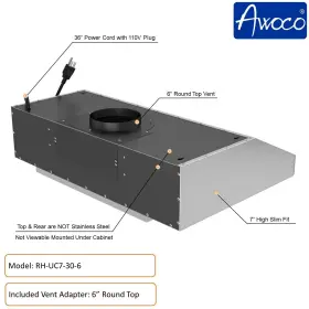 RH-UC7 AWOCO Cabinet Steel Hood Remote Control