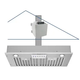 RH24-F60 AWOCO Split Steel Hood Cfm Led