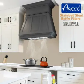 RH24-R01 AWOCO Split Steel Hood Cfm Led #3