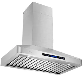 RH25-W01 AWOCO Wall Mount Steel Hood Speeds Top Vent Led