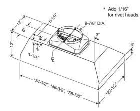 CPDI482SB CABINET Hood Cfm Ducted Blower #3
