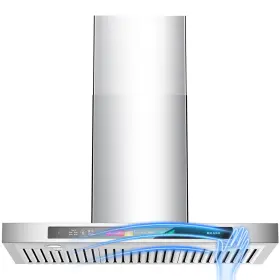 05S36 BRANO Wall Mount Hood Ducted Cfm Steel Kitchen Vent