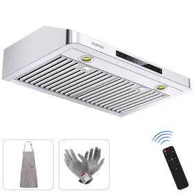 15S30 BRANO Cabinet Hood Cfm Steel Kitchen Vent Remote