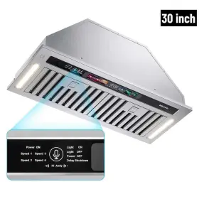 QRED-115C-30-HYF2 BRANO Cfm Convertible Hood Steel Kitchen
