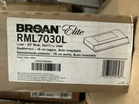 RML7030L BROAN Hood Liner Rmpe Steel
