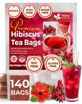313040254273 BROAN Hibiscus Tea Bags Natural Pure Flower