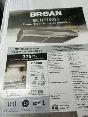 BCDF136SS BROAN Hood #2