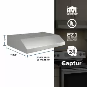 BCSD124SS BROAN Nutone Glacier Cabinet Convertible Hood #2