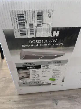 BCSD130WW BROAN Glacier Convertible Hood #2