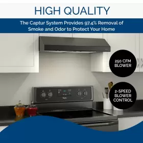 BCSD136BL BROAN Nutone Glacier Cabinet Convertible Hoo #3