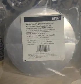 BP87 BROAN Hood Damper Round Nutone Kenmore #2