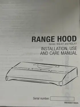 BQLA130BL BROAN Cabinet Hood Steel #3