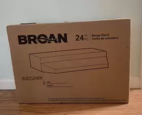 BUEZ124WW BROAN Nutone Ducted Cabinet Ductless Hood