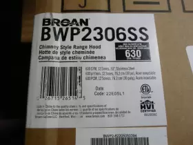 BWP2306SS BROAN Chimney Hood #3