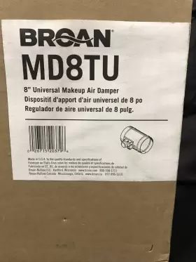 MD8TU BROAN Up Air Box Damper #3