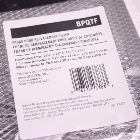 Bpqtf BROAN-NUTONE Hood Filter Ducted #2