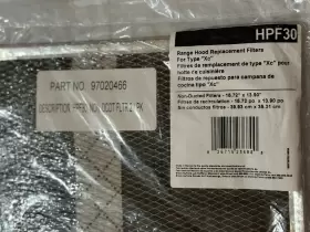 HPF30 BROAN-NUTONE Hood Duct Filter Kit #2