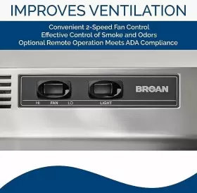 413004 BROAN-NUTONE Ductless Hood Exhaust Fan Physical #3