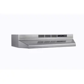 445047764752 BROAN-NUTONE Ductless Cabinet Hood Steel Finish