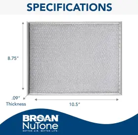 BP29 BROAN-NUTONE Hood Kitchen Exhaust Grease Filter #2