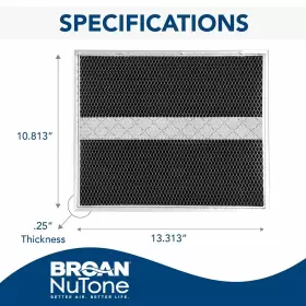 783961179540 BROAN-NUTONE Qs Hood Carbon Pack Air Filter #2
