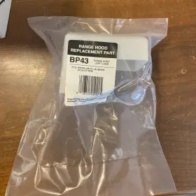 BP43 BROAN-NUTONE Hood Light Lens Nautilus Sears Wci