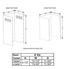 CX8DC9SPWM CAFE Ceiling Duct Cover Extension Kit