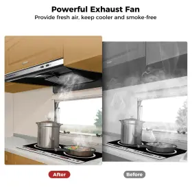 VRH22UWMS CAMPLUX Ductless Hood Led Lamp Rv Kitchen House #2
