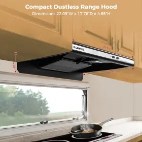 VRH22UWMS CAMPLUX Ductless Hood Led Lamp Rv Kitchen House #3
